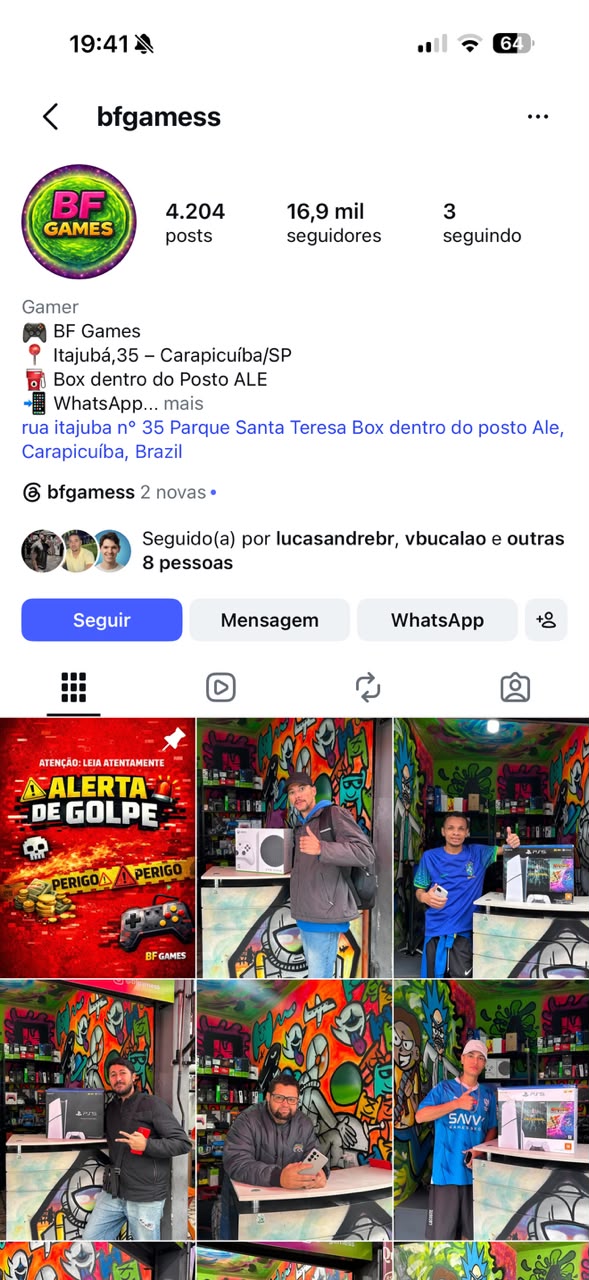 Imagem do cliente BF Games