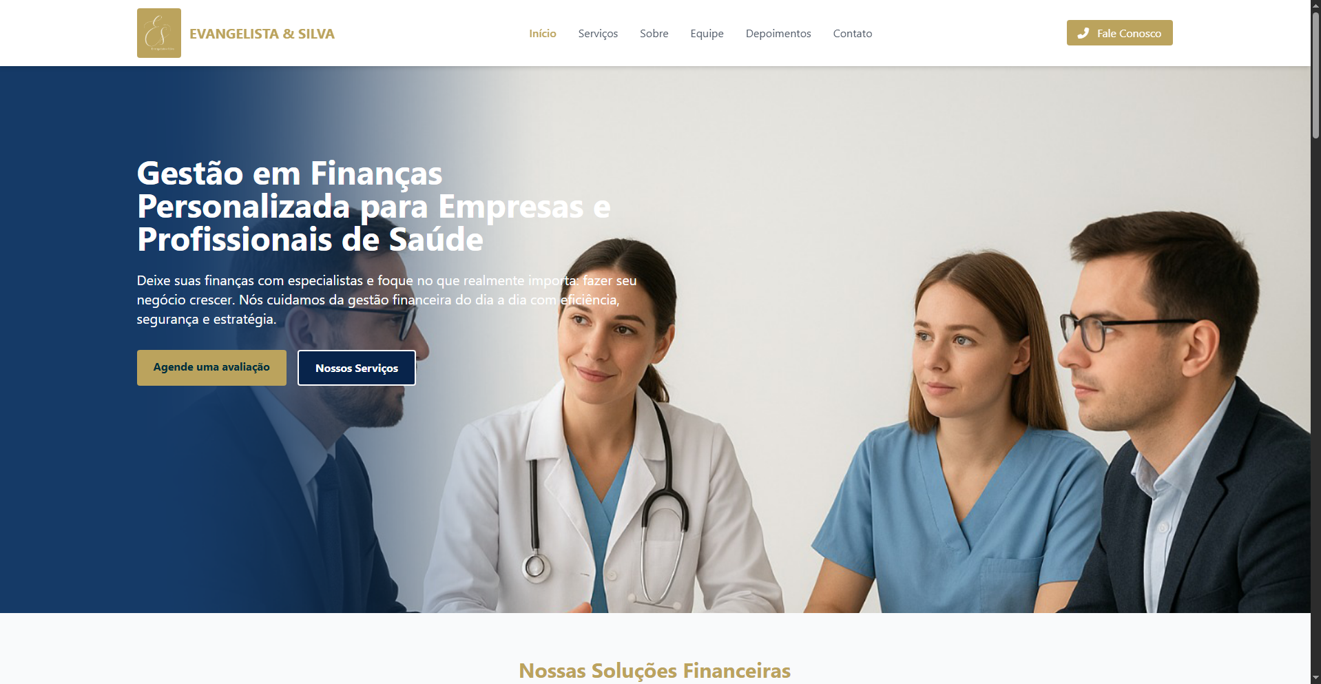 Imagem do site Evangelista e Silva AGF